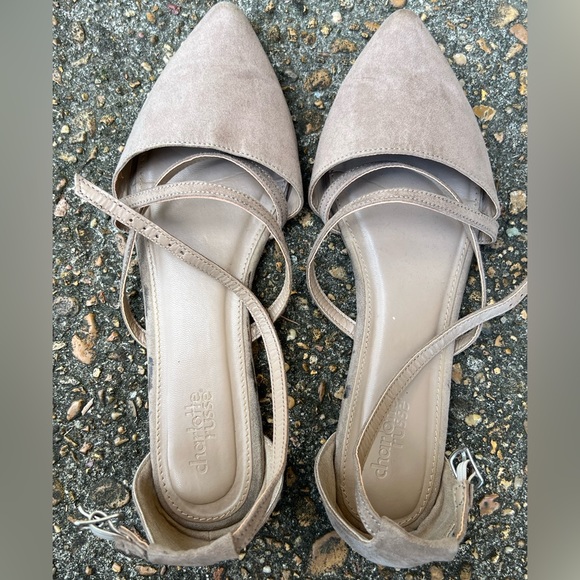 Taupe Ballet Flats - Picture 2 of 2